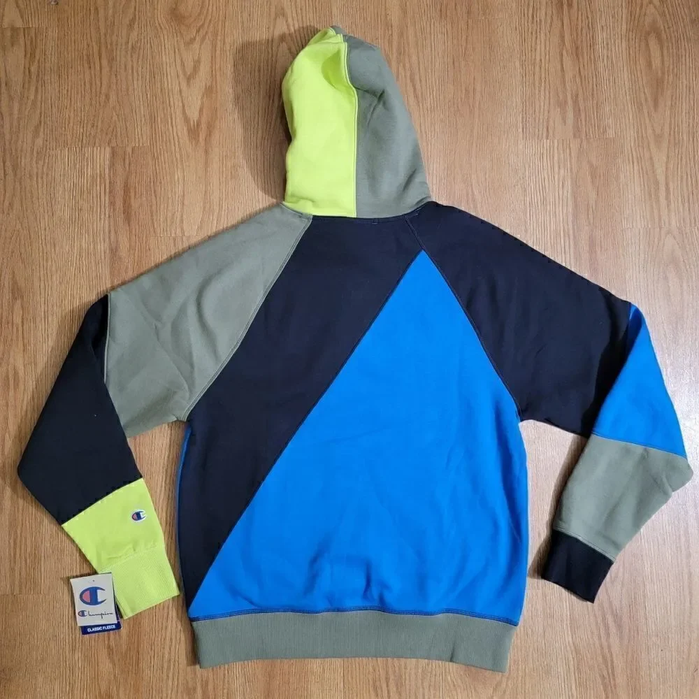 Champion Reverse Weave Classic Fleece Patchwork Hoodie Men's size M